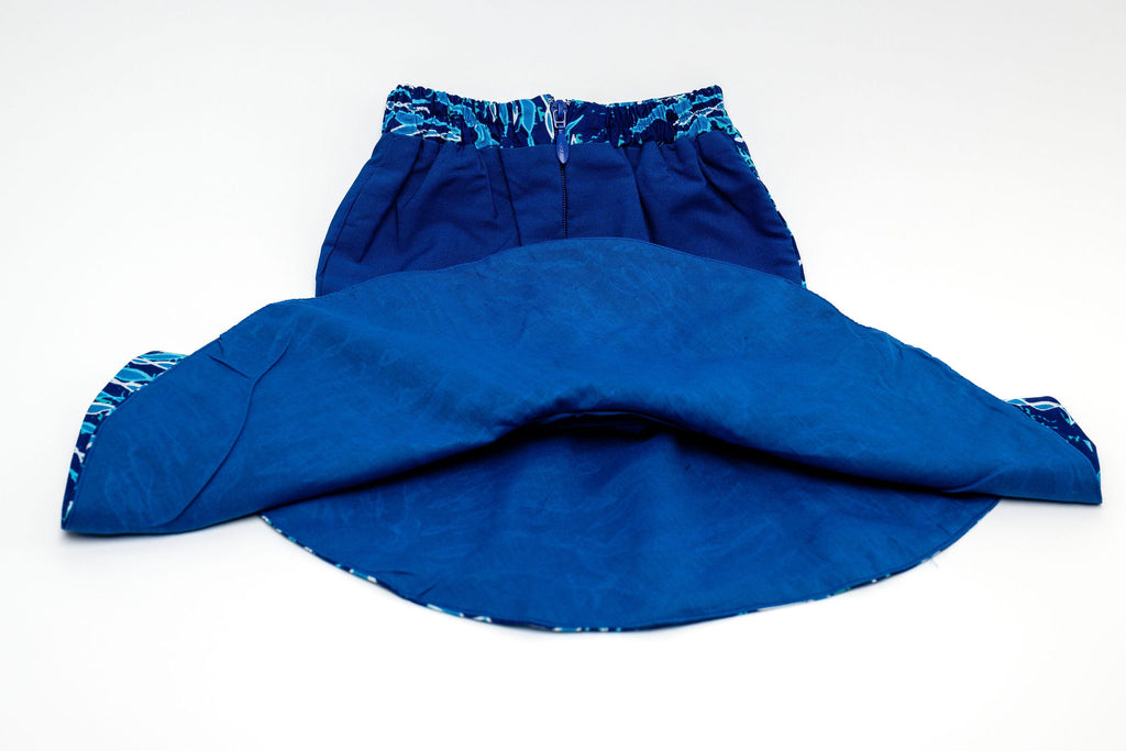 Oyin’s Tailored Skirt (Ocean Blue)
