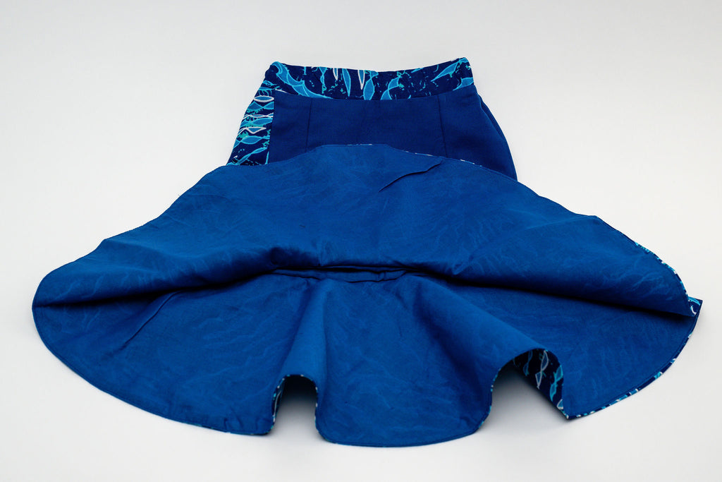 Oyin’s Tailored Skirt (Ocean Blue)