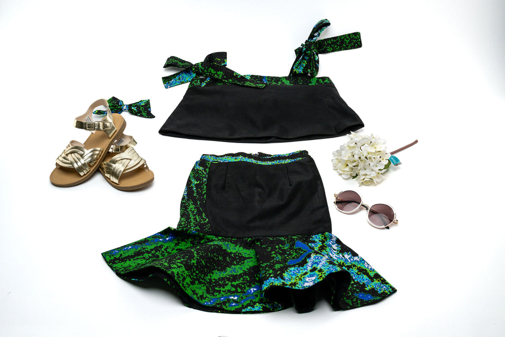 Oyin’s Tailored Skirt (Earth Green)