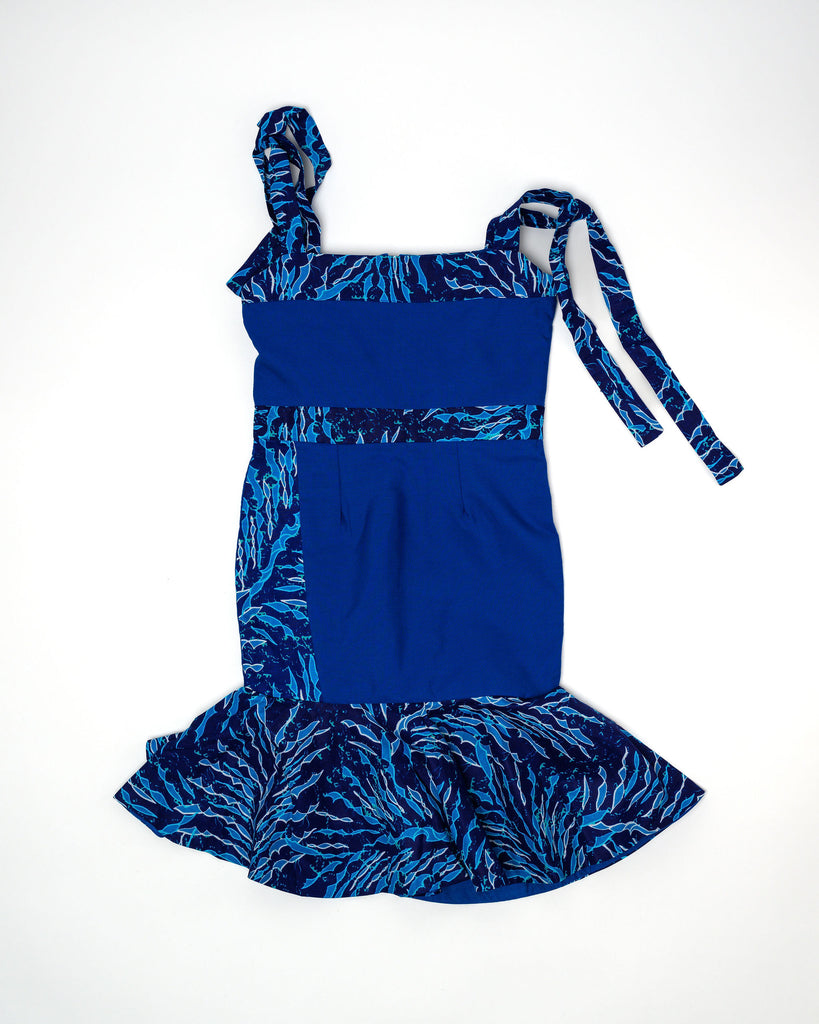 Oyin’s Tailored Dress (Ocean Blue)